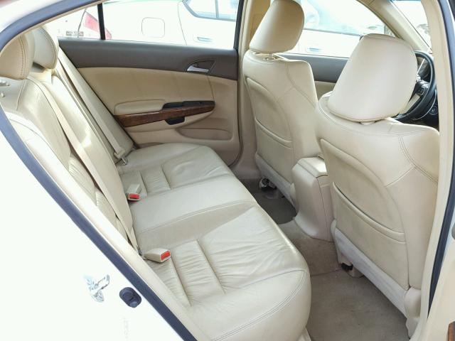 1HGCP36839A025054 - 2009 HONDA ACCORD EXL WHITE photo 6