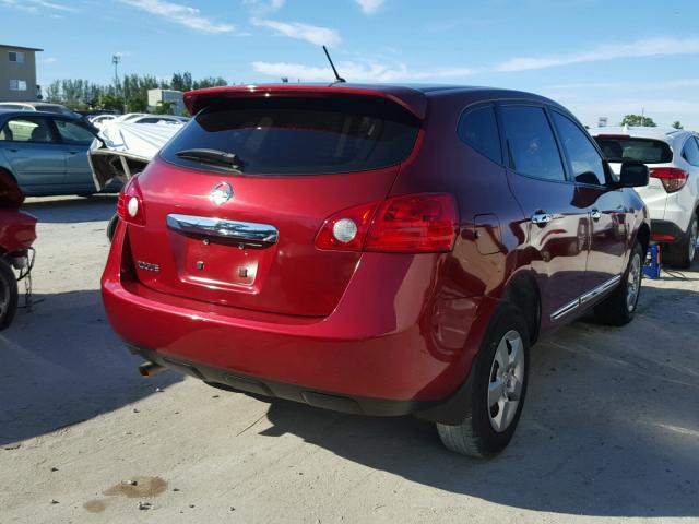 JN8AS5MT5DW533811 - 2013 NISSAN ROGUE S RED photo 4