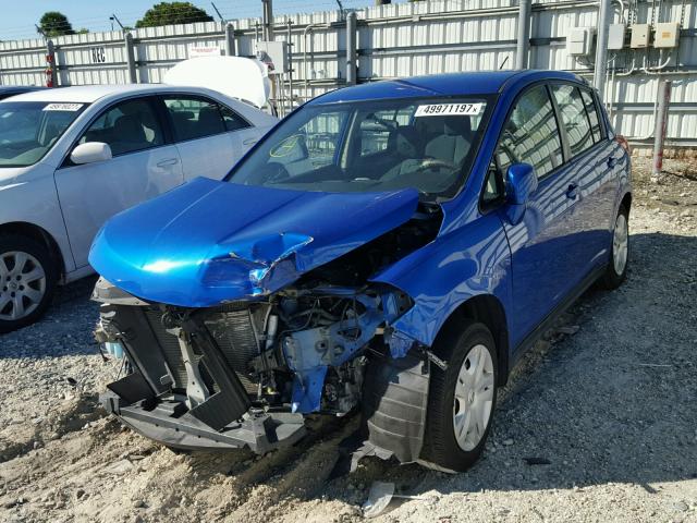 3N1BC1CP3BL507627 - 2011 NISSAN VERSA S BLUE photo 2