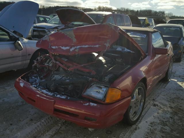 WDBFA67F3WF169082 - 1998 MERCEDES-BENZ SL 500 RED photo 2