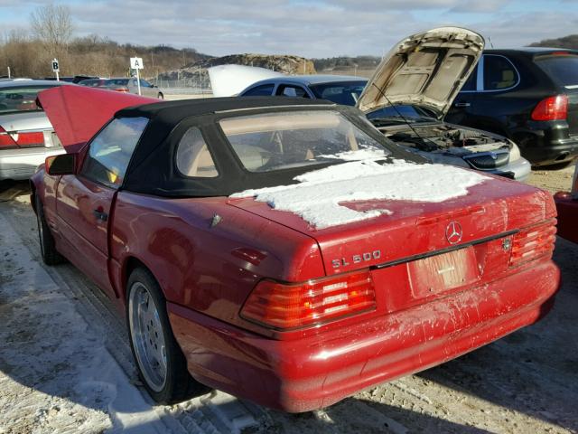 WDBFA67F3WF169082 - 1998 MERCEDES-BENZ SL 500 RED photo 3