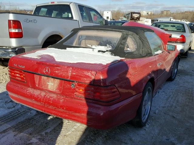 WDBFA67F3WF169082 - 1998 MERCEDES-BENZ SL 500 RED photo 4