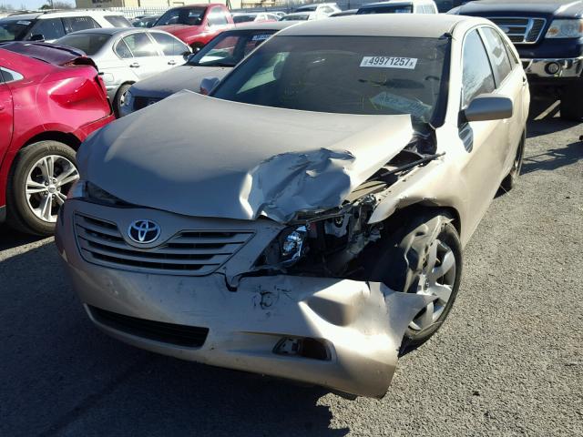 4T1BE46K59U295625 - 2009 TOYOTA CAMRY BASE GOLD photo 2