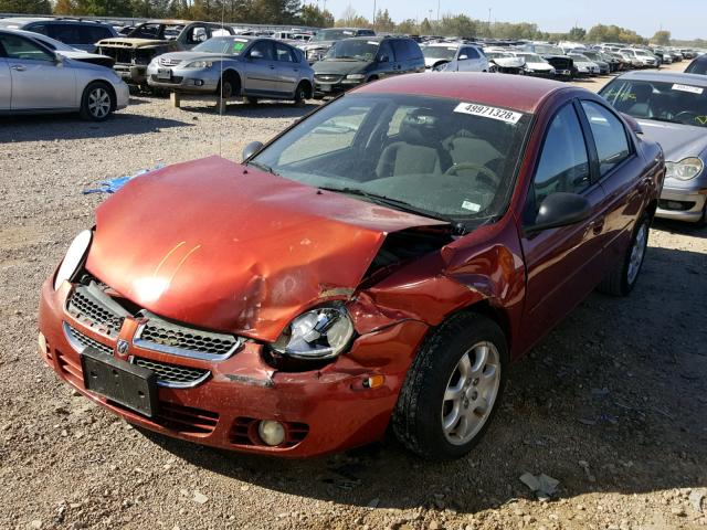 1B3AS56C74D619661 - 2004 DODGE NEON SXT RED photo 9