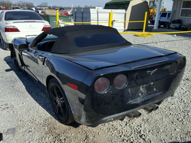 1G1YY36W285129311 - 2008 CHEVROLET CORVETTE BLACK photo 3