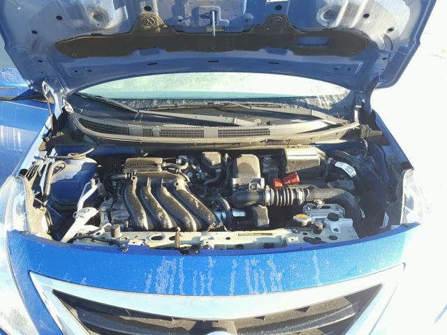 3N1CN7AP1FL801280 - 2015 NISSAN VERSA S BLUE photo 7