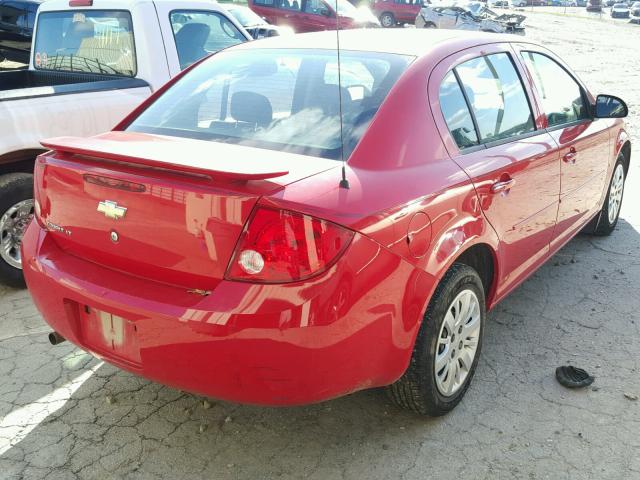 1G1AD5F58A7100101 - 2010 CHEVROLET COBALT 1LT RED photo 4