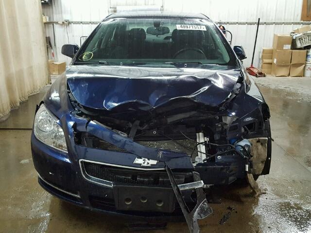 1G1ZC5E05CF335480 - 2012 CHEVROLET MALIBU 1LT BLUE photo 9