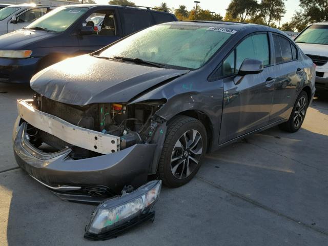 2HGFB2F97DH544486 - 2013 HONDA CIVIC EXL 灰色 照片 2