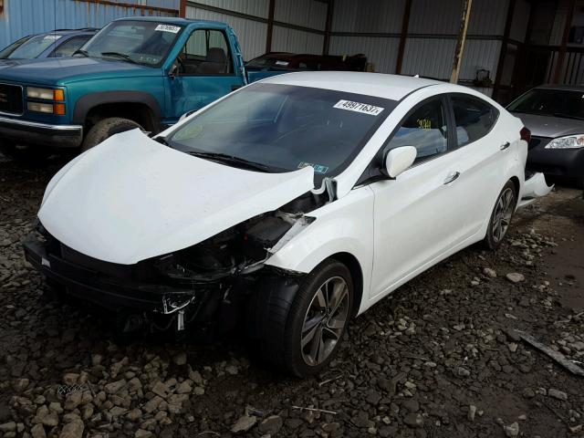 5NPDH4AE2FH612580 - 2015 HYUNDAI ELANTRA SE WHITE photo 2