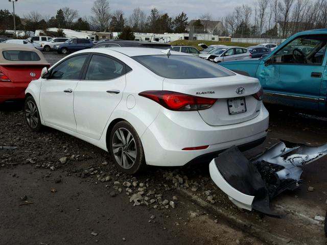 5NPDH4AE2FH612580 - 2015 HYUNDAI ELANTRA SE WHITE photo 3