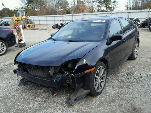 3FAHP07Z88R180171 - 2008 FORD FUSION SE BLACK photo 2