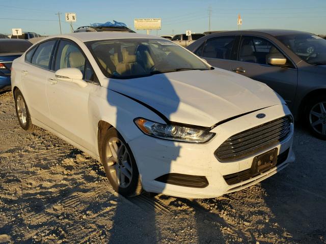 3FA6P0HD0ER365823 - 2014 FORD FUSION SE WHITE photo 1