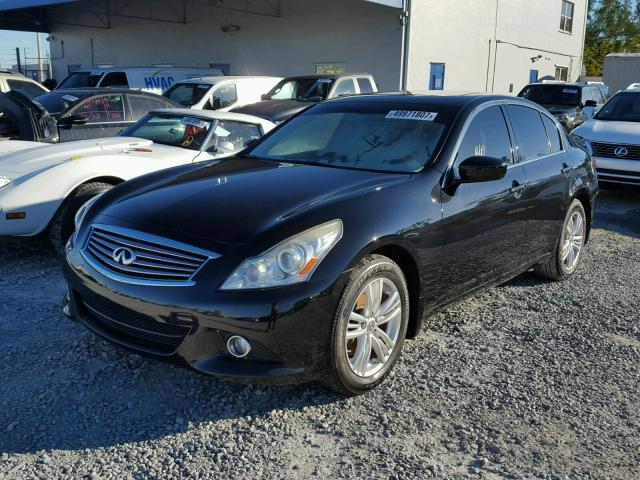 JN1DV6APXCM811046 - 2012 INFINITI G25 BASE BLACK photo 2