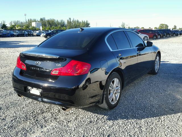 JN1DV6APXCM811046 - 2012 INFINITI G25 BASE BLACK photo 4