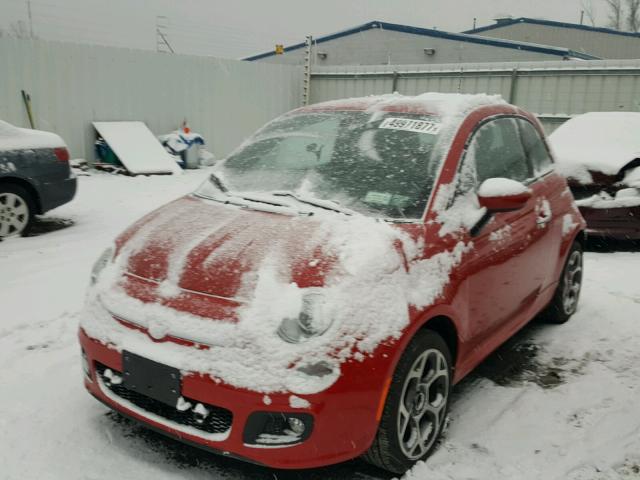 3C3CFFBR8GT144973 - 2016 FIAT 500 SPORT RED photo 2