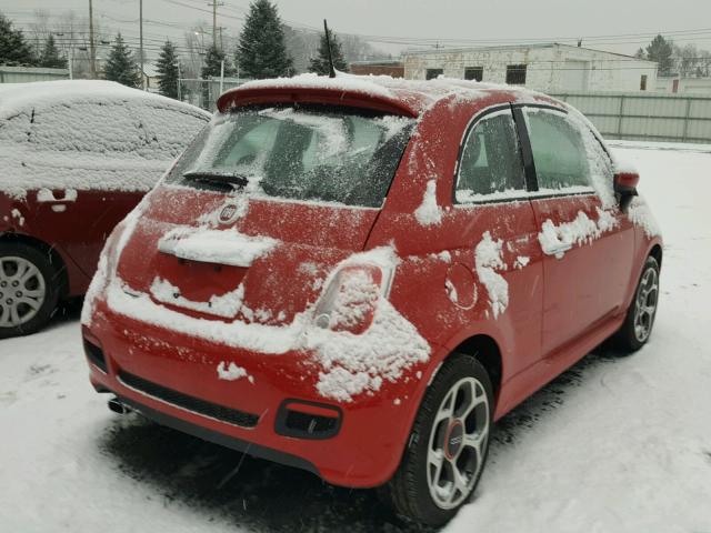 3C3CFFBR8GT144973 - 2016 FIAT 500 SPORT RED photo 4