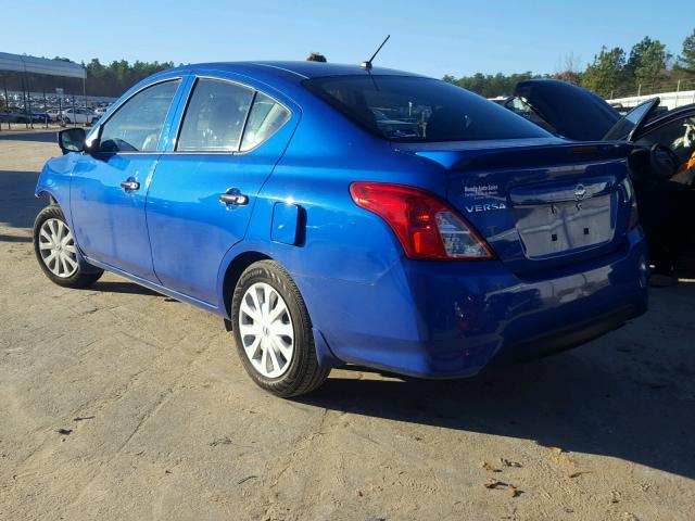 3N1CN7AP6HL819504 - 2017 NISSAN VERSA S SILVER photo 3