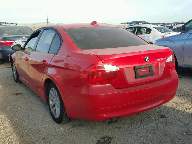 WBAVD13516KV12738 - 2006 BMW 325 XI RED photo 3