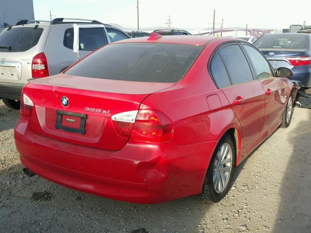 WBAVD13516KV12738 - 2006 BMW 325 XI RED photo 4