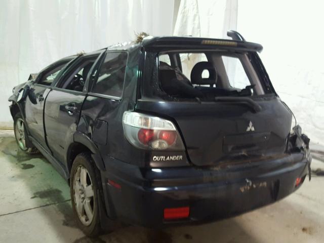 JA4LZ81F06U016151 - 2006 MITSUBISHI OUTLANDER BLACK photo 3