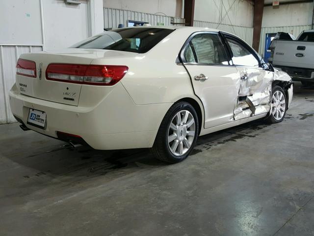 3LNDL2L38CR835273 - 2012 LINCOLN MKZ HYBRID WHITE photo 4