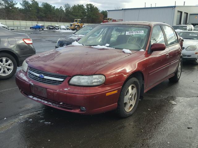 1G1NE52J92M709511 - 2002 CHEVROLET MALIBU LS BURGUNDY photo 2