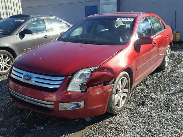3FAHP08Z68R275956 - 2008 FORD FUSION SEL RED photo 2