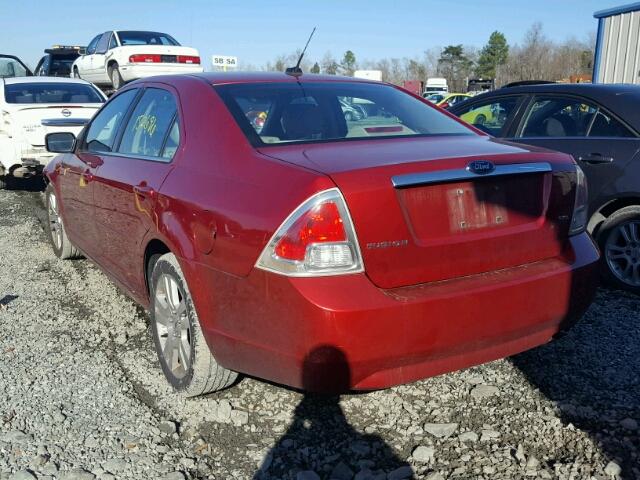 3FAHP08Z68R275956 - 2008 FORD FUSION SEL RED photo 3