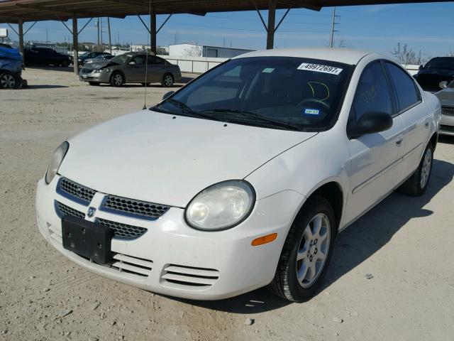 1B3ES56C75D163096 - 2005 DODGE NEON SXT WHITE photo 2