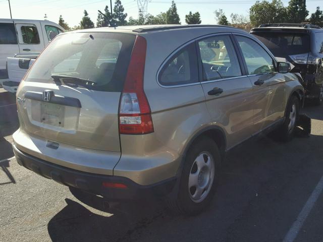 5J6RE38359L021991 - 2009 HONDA CR-V LX TAN photo 4