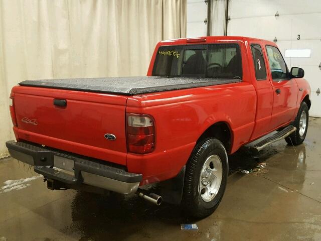 1FTYR15E33PB73882 - 2003 FORD RANGER SUP RED photo 4