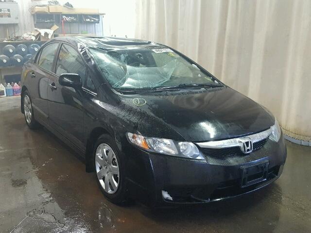 2HGFA1F52BH517946 - 2011 HONDA CIVIC LX BLACK photo 1