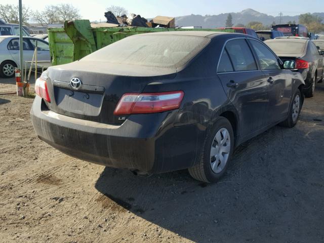 4T1BE46K49U816074 - 2009 TOYOTA CAMRY BASE BLACK photo 4