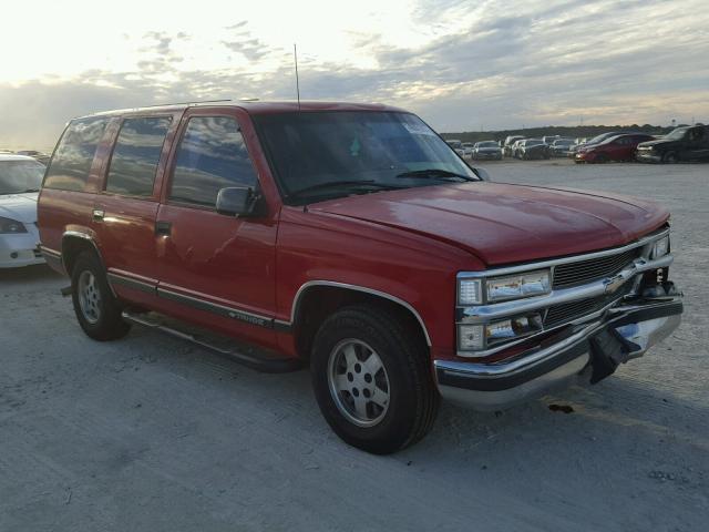 1GNEC13R4XJ379206 - 1999 CHEVROLET TAHOE C150 RED photo 1