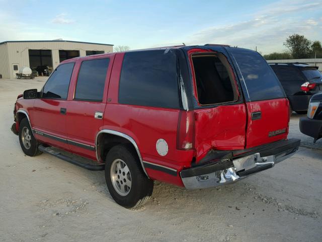 1GNEC13R4XJ379206 - 1999 CHEVROLET TAHOE C150 RED photo 3