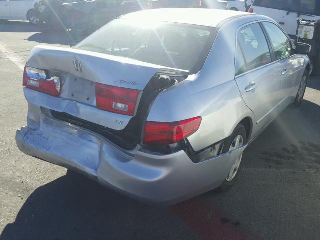 3HGCM56445G711441 - 2005 HONDA ACCORD LX SILVER photo 4