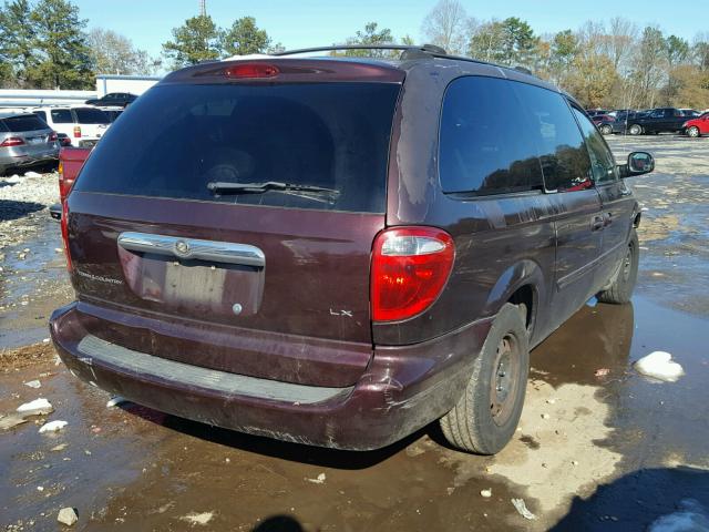 1C4GP44RX4B601887 - 2004 CHRYSLER TOWN & COU PURPLE photo 4