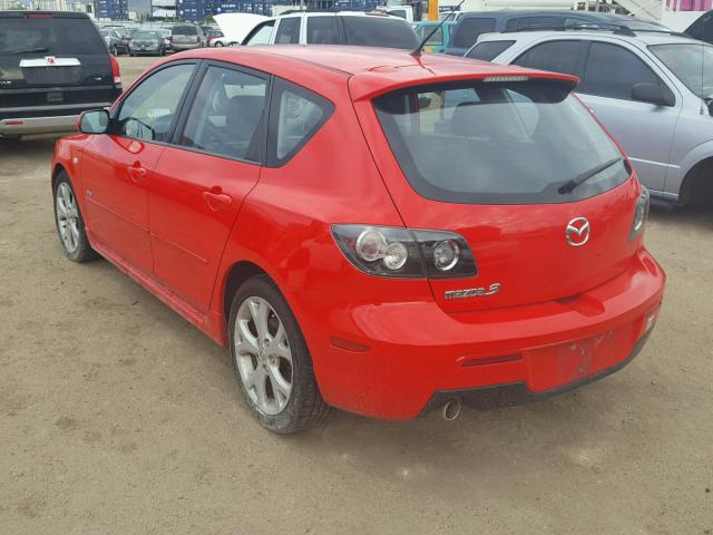 JM1BK143X71682600 - 2007 MAZDA 3 HATCHBAC RED photo 3