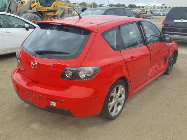 JM1BK143X71682600 - 2007 MAZDA 3 HATCHBAC RED photo 4