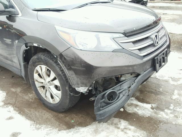 5J6RM4H53DL068908 - 2013 HONDA CR-V EX GRAY photo 9