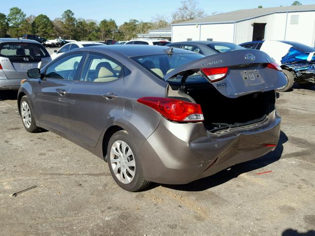 5NPDH4AE7BH019372 - 2011 HYUNDAI ELANTRA GL GRAY photo 3