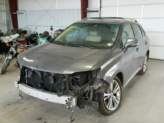 2T2BK1BA5DC167461 - 2013 LEXUS RX 350 GRAY photo 2