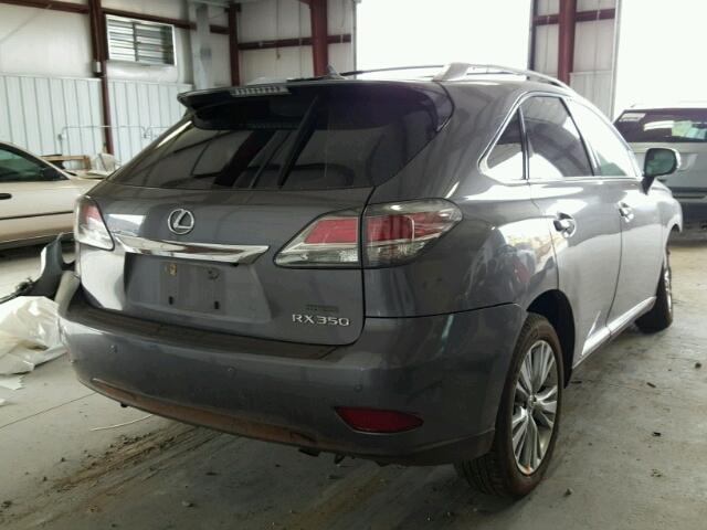 2T2BK1BA5DC167461 - 2013 LEXUS RX 350 GRAY photo 4