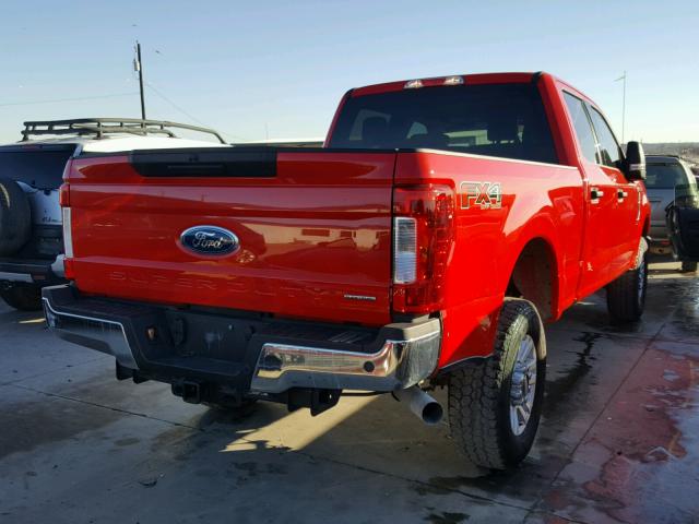 1FT7W2B69HEB28178 - 2017 FORD F250 SUPER RED photo 4