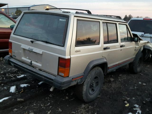 1J4FJ68S0SL581558 - 1995 JEEP CHEROKEE S TAN photo 4