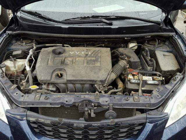 2T1KU40E39C137663 - 2009 TOYOTA COROLLA MA BLUE photo 7