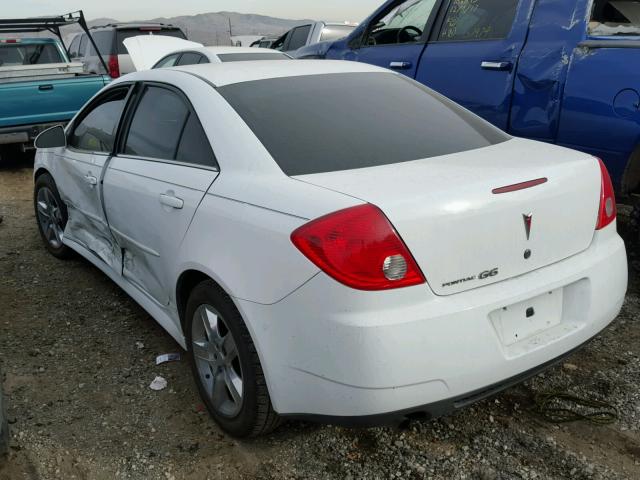 1G2ZJ57B494263661 - 2009 PONTIAC G6 WHITE photo 3