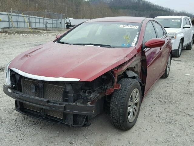 5NPEB4AC3CH344669 - 2012 HYUNDAI SONATA GLS MAROON photo 2