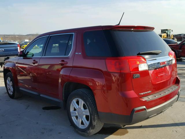 2GKALMEK8E6256581 - 2014 GMC TERRAIN SL RED photo 3